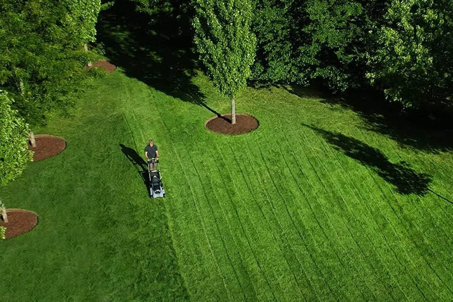 electric mulching mower